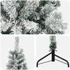 Dirbtinė Kalėdų eglutė 240 cm PVC ir Plienas Žalia ir balta