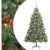 Dirbtinė Kalėdų eglutė 300 LED Šilta balta PVC ir metalas Žalia