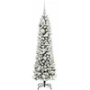 Dirbtinis lieknas Kalėdų medis 120 cm 150 LED Šilta balta