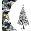 Dirbtinė Kalėdų eglutė Balta 120 cm PVC ir Plienas ir Plastikas
