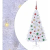 Dirbtinė Kalėdų eglutė Balta 120 cm PVC ir Plienas