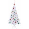 Dirbtinė Kalėdų eglutė Balta 120 cm PVC ir Plienas