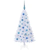 Dirbtinė Kalėdų eglutė Balta 120 cm PVC ir Plienas