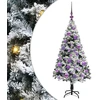Dirbtinė Kalėdų eglutė Balta 120 cm PVC ir Plienas ir Plastikas