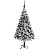 Dirbtinė Kalėdų eglutė Balta 150 cm PVC ir Plienas ir Plastikas