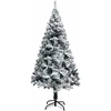 Dirbtinė Kalėdų eglutė Balta 150 cm PVC ir Plienas ir Plastikas
