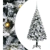 Dirbtinė Kalėdų eglutė Balta 150 cm PVC ir Plienas ir Plastikas
