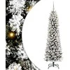 Dirbtinė Kalėdų eglutė Balta 150 cm PVC ir Metalas ir Plastikas