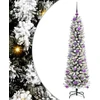 Dirbtinė Kalėdų eglutė Balta 150 cm PVC ir Metalas ir Plastikas