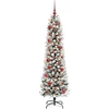Dirbtinė Kalėdų eglutė Balta 150 cm PVC ir Metalas ir Plastikas