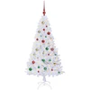 Dirbtinė Kalėdų eglutė Balta 150 cm PVC ir Plienas