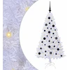 Dirbtinė Kalėdų eglutė Balta 150 cm PVC ir Plienas