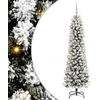 Dirbtinė Kalėdų eglutė Balta 150 cm PVC ir Metalas ir Plastikas