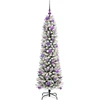 Dirbtinė Kalėdų eglutė Balta 150 cm PVC ir Metalas ir Plastikas