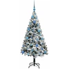 Dirbtinė Kalėdų eglutė Balta 150 cm PVC ir Plienas ir Plastikas