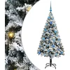 Dirbtinė Kalėdų eglutė Balta 150 cm PVC ir Plienas ir Plastikas