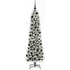 Dirbtinė Kalėdų eglutė Balta 180 cm PVC ir Metalas ir Plastikas
