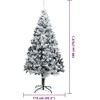 Dirbtinė Kalėdų eglutė Balta 180 cm PVC ir Plienas ir Plastikas
