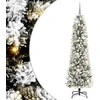 Dirbtinė Kalėdų eglutė Balta 180 cm PVC ir Metalas ir Plastikas