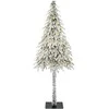 Kalėdų eglutė su 300 LED s stovu Balta 210 cm PE ir Plienas