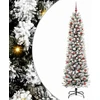 Dirbtinė Kalėdų eglutė Balta 210 cm PVC ir Metalas ir Plastikas
