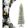 Dirbtinė Kalėdų eglutė Balta 210 cm PVC ir Metalas ir Plastikas