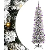 Dirbtinė Kalėdų eglutė Balta 210 cm PVC ir Metalas ir Plastikas