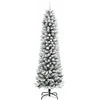 Dirbtinė Kalėdų eglutė Balta 210 cm PVC ir Metalas ir Plastikas
