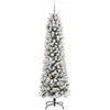 Dirbtinė Kalėdų eglutė Balta 210 cm PVC ir Metalas ir Plastikas