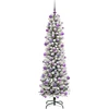 Dirbtinė Kalėdų eglutė Balta 210 cm PVC ir Metalas ir Plastikas