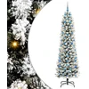 Dirbtinė Kalėdų eglutė Balta 210 cm PVC ir Metalas ir Plastikas