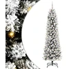 Dirbtinė Kalėdų eglutė Balta 210 cm PVC ir Metalas ir Plastikas