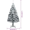 Dirbtinė Kalėdų eglutė Balta 210 cm PVC ir Plienas ir Plastikas