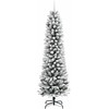 Dirbtinė Kalėdų eglutė Balta 240 cm PVC ir Metalas ir Plastikas