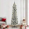 Dirbtinė Kalėdų eglutė Balta 240 cm PVC ir Metalas ir Plastikas
