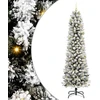 Dirbtinis lieknas Kalėdų medis 240 cm 300 LED Šilta balta