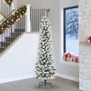 Dirbtinė Kalėdų eglutė Balta 240 cm PVC ir Metalas ir Plastikas