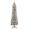 Dirbtinė Kalėdų eglutė Balta 240 cm PVC ir Metalas ir Plastikas