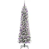 Dirbtinė Kalėdų eglutė Balta 240 cm PVC ir Metalas ir Plastikas