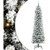 Dirbtinė Kalėdų eglutė Balta 240 cm PVC ir Metalas ir Plastikas