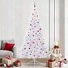 Dirbtinė Kalėdų eglutė Balta 240 cm PVC ir Plienas