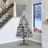 Dirbtinė Kalėdų eglutė Balta 240 cm PVC ir Plienas ir Plastikas