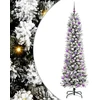 Dirbtinė Kalėdų eglutė Balta 240 cm PVC ir Metalas ir Plastikas