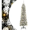 Dirbtinė Kalėdų eglutė Balta 240 cm PVC ir Metalas ir Plastikas