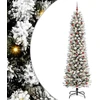 Dirbtinė Kalėdų eglutė Balta 240 cm PVC ir Metalas ir Plastikas