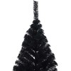 Dirbtinis prieššventinis eglutė su šviesomis Juoda 210 cm PVC