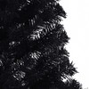 Dirbtinis prieššventinis eglutė su šviesomis Juoda 210 cm PVC