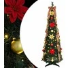 Dirbtinė Kalėdų eglutė su 100 LED s stovu Žalia 155 cm PVC