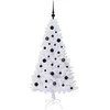 Dirbtinė Kalėdų eglutė su 150 LED Balta 150 cm PVC ir Plienas