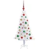 Dirbtinė Kalėdų eglutė su 150 LED Balta 120 cm PVC ir plienas